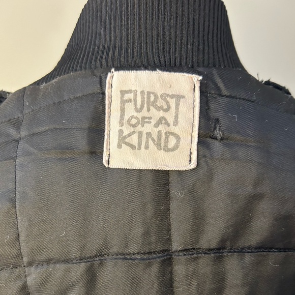 Furst of a Kind satin bomber jacket with net sleeves - Picture 5 of 5